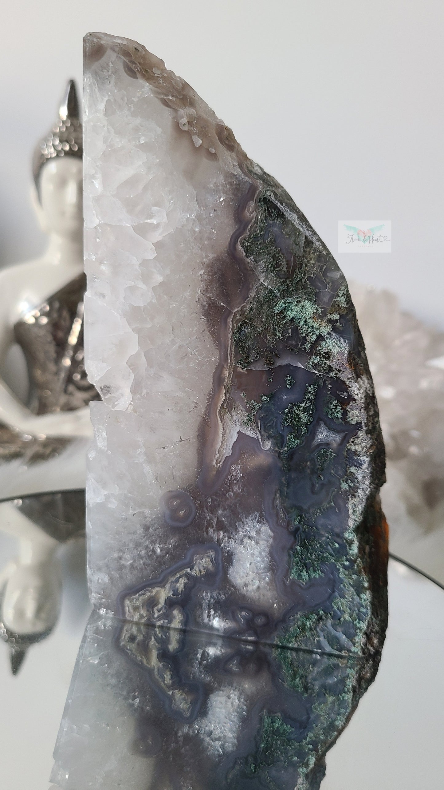 Self Standing Moss Agate Slab (A)