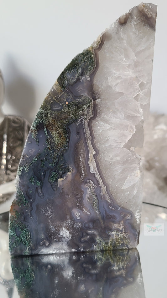 Self Standing Moss Agate Slab (A)