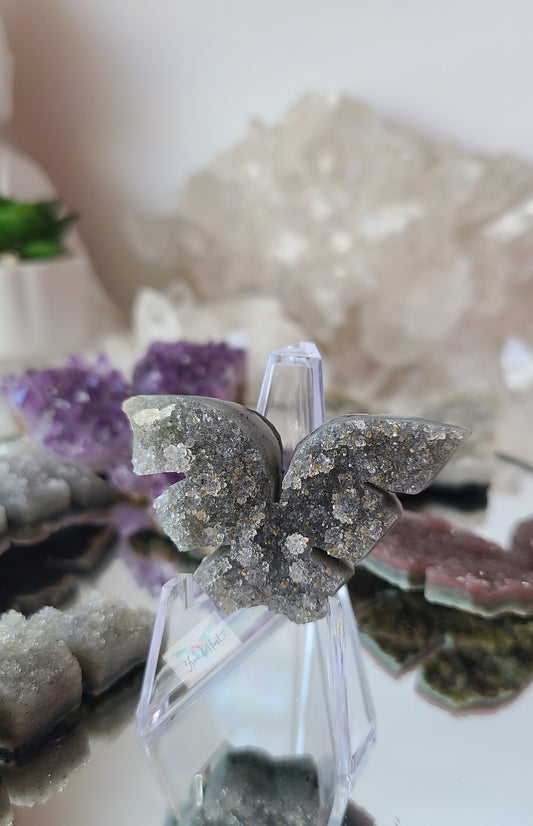 Black Amethyst Cluster Wings (A)