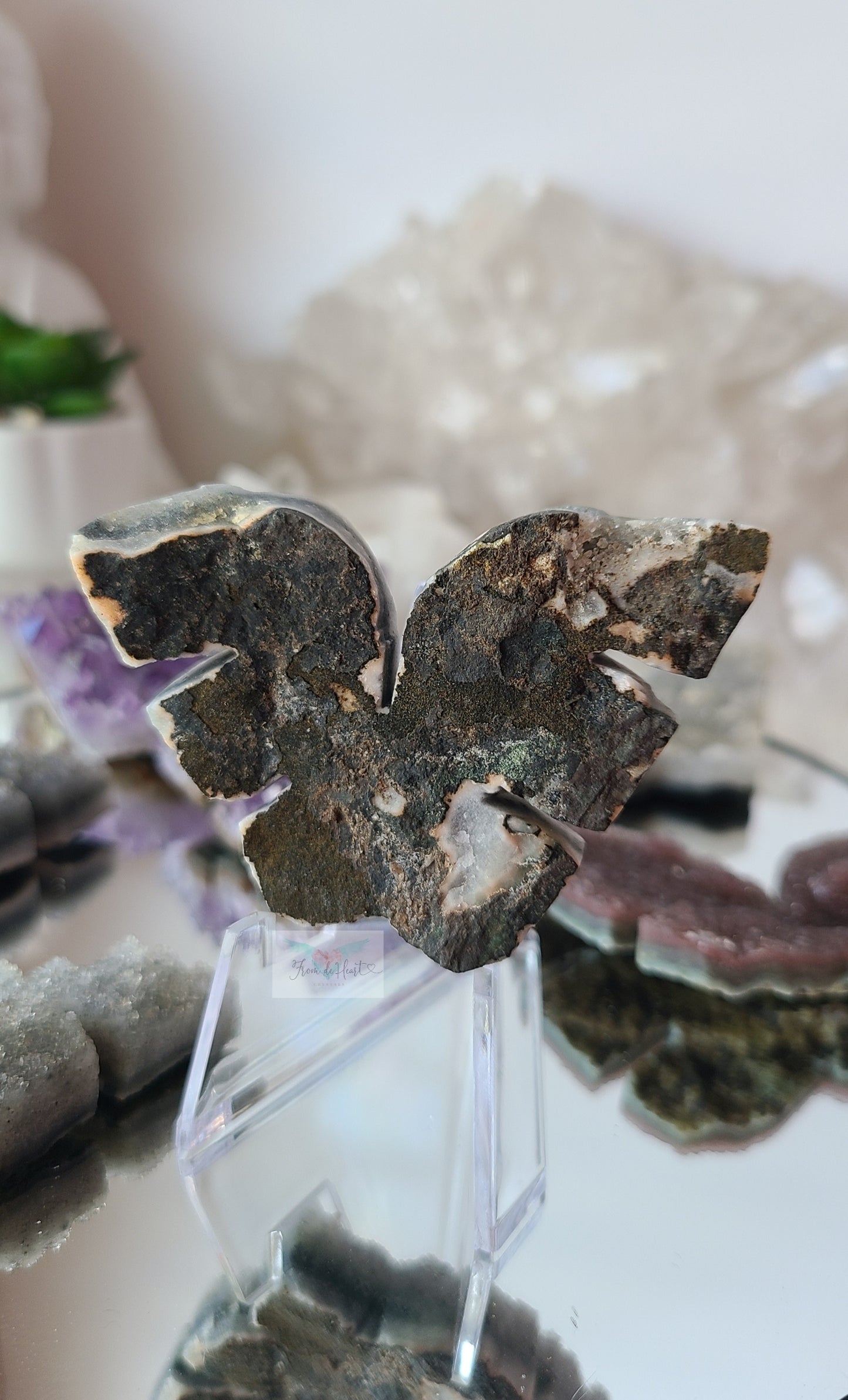 Black Amethyst Cluster Wings (B)