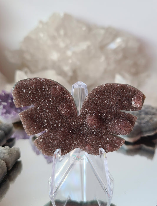 Burgundy Amethyst Cluster Wings