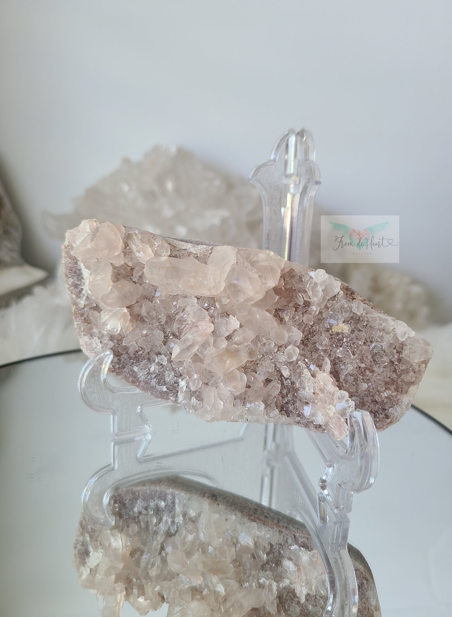 Pink Samadhi Himalayan Quartz Cluster