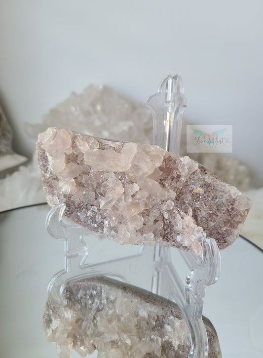 Pink Samadhi Himalayan Quartz Cluster