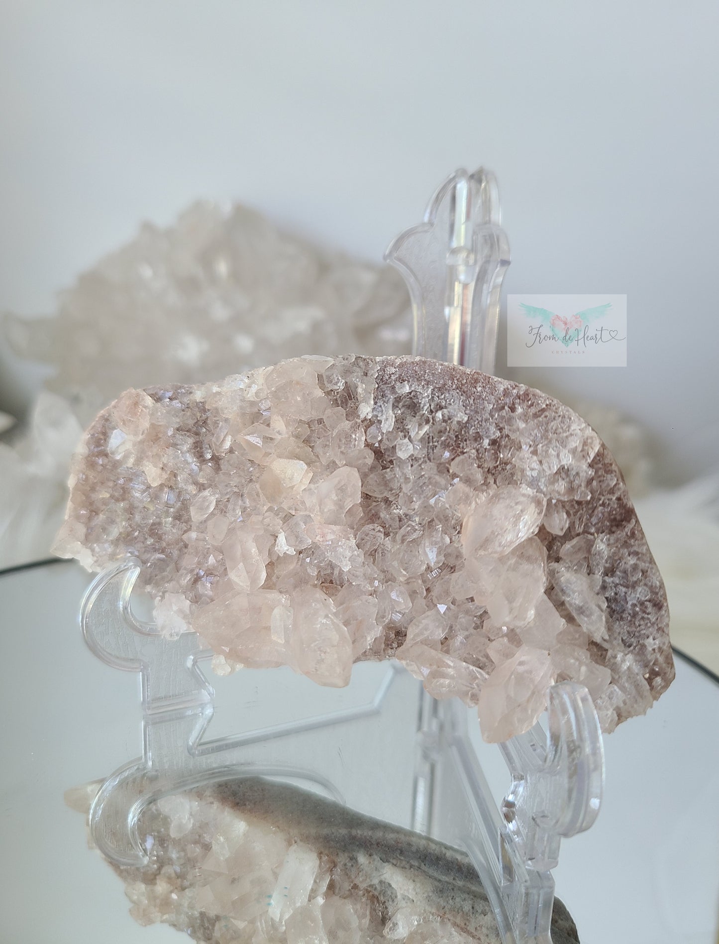 Pink Samadhi Himalayan Quartz Cluster