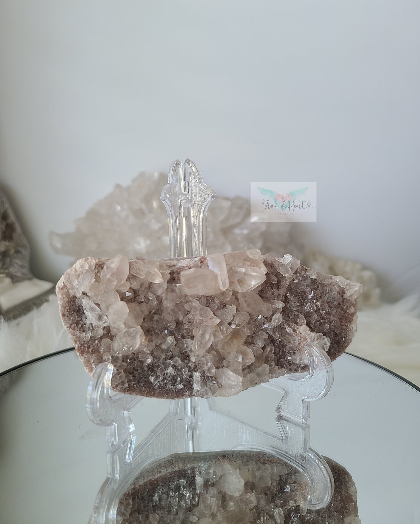 Pink Samadhi Himalayan Quartz Cluster