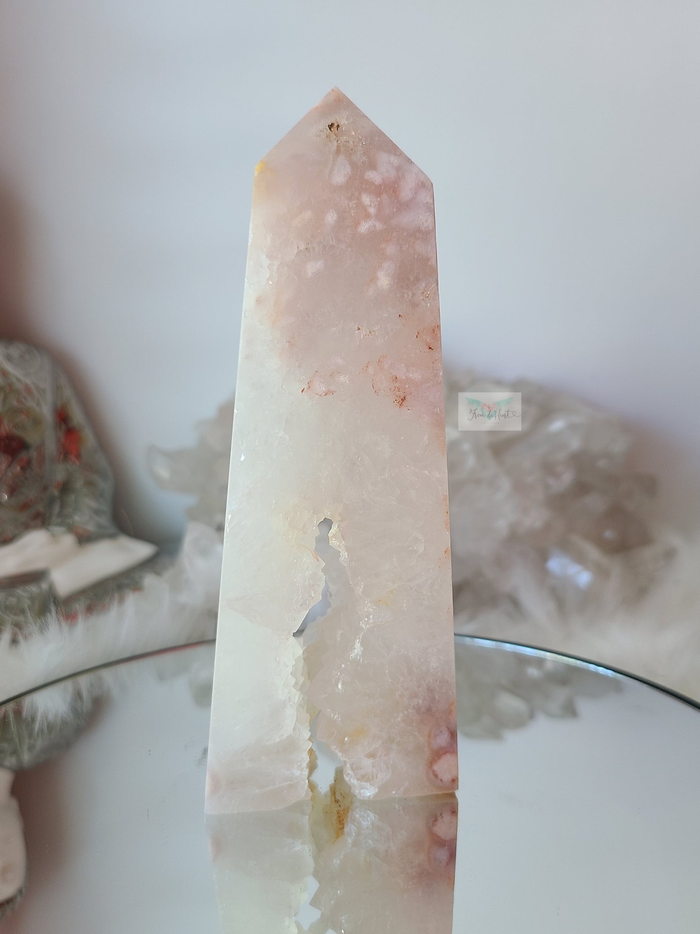 Quartz Flower Agate Tower with Portal