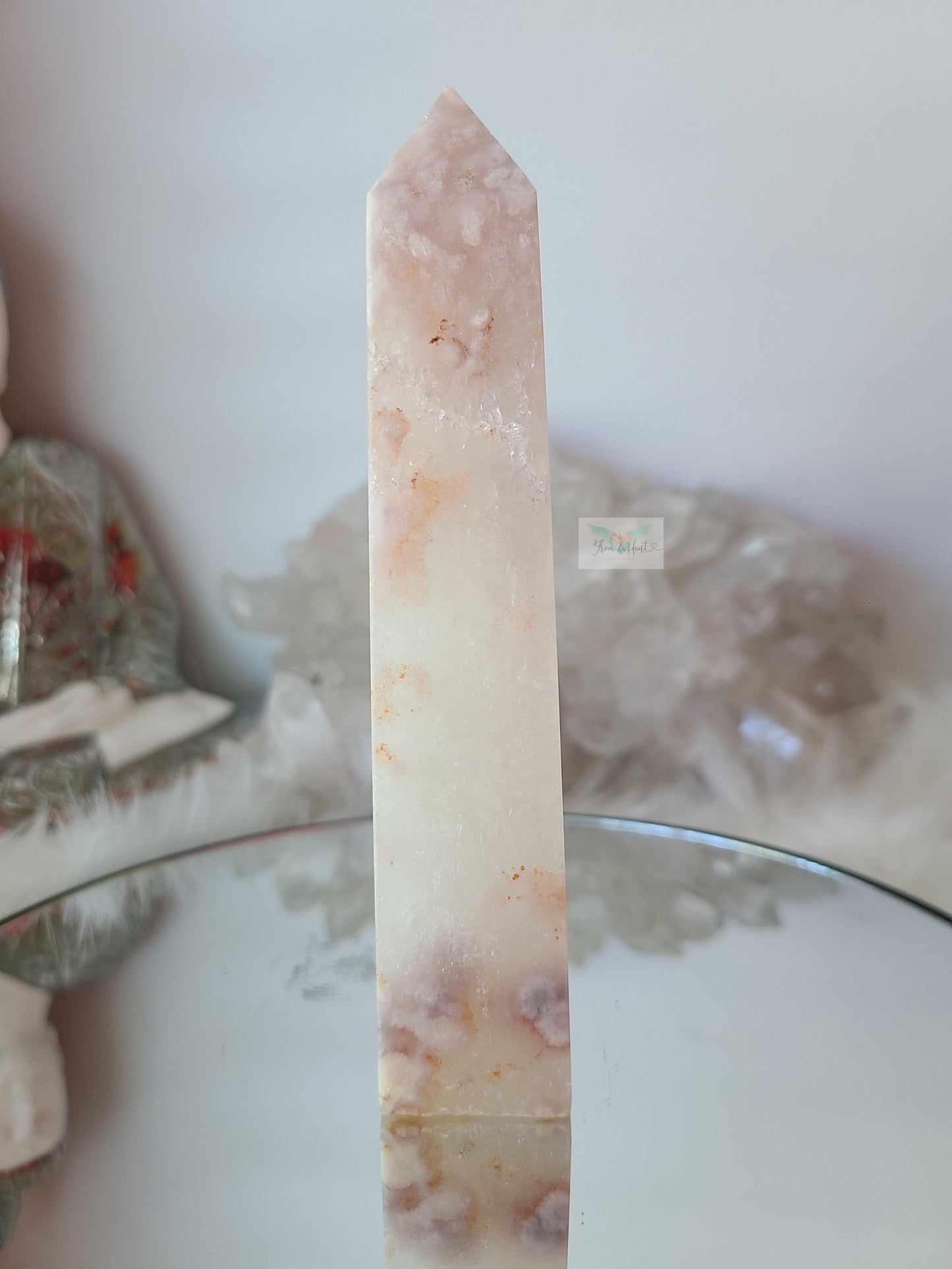 Quartz Flower Agate Tower with Portal