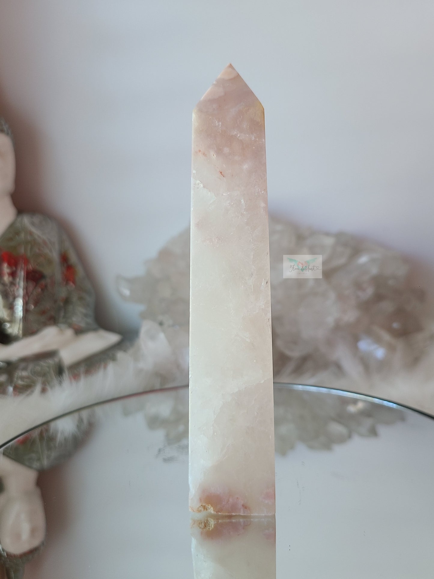 Quartz Flower Agate Tower with Portal