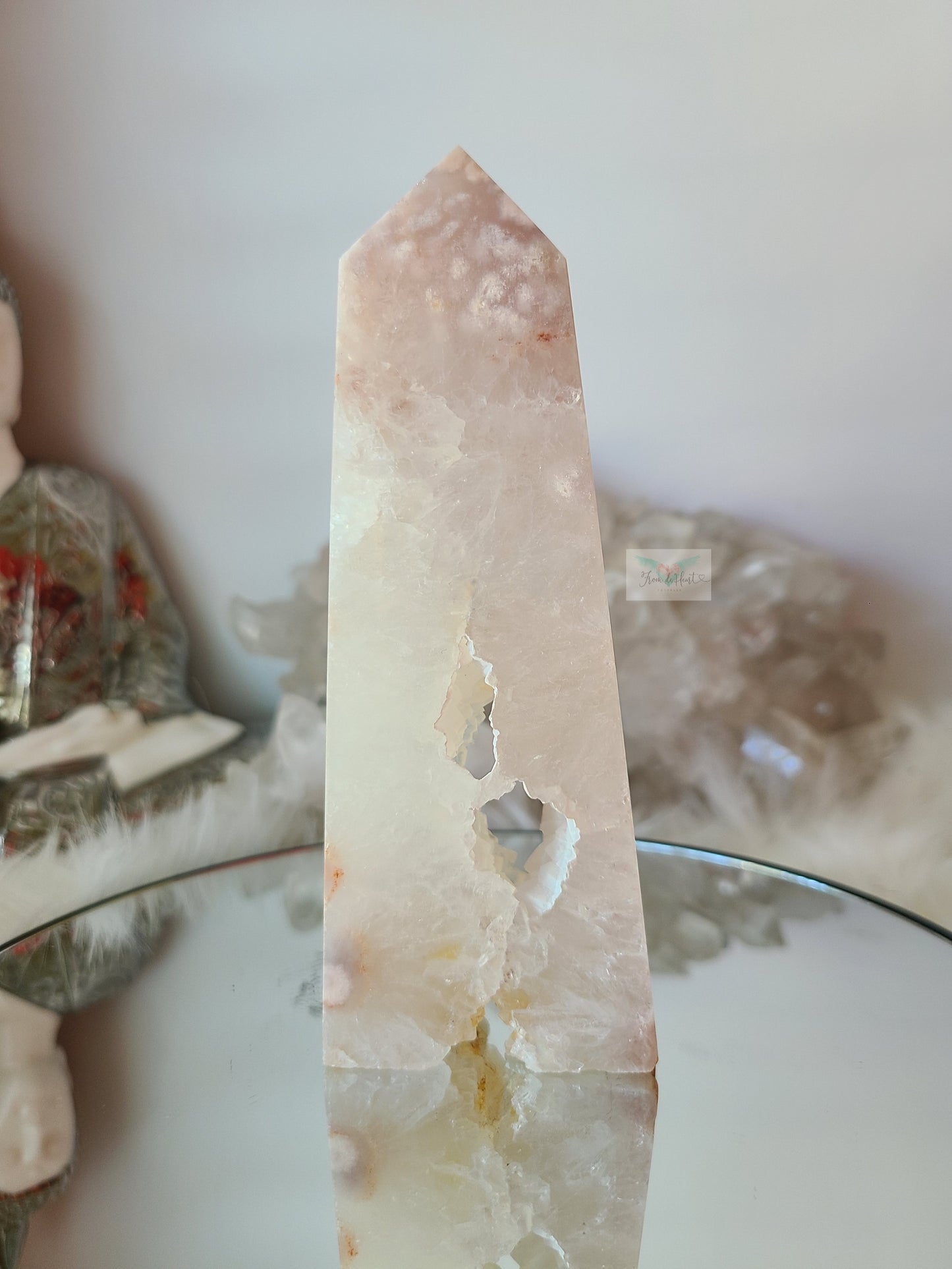 Quartz Flower Agate Tower with Portal