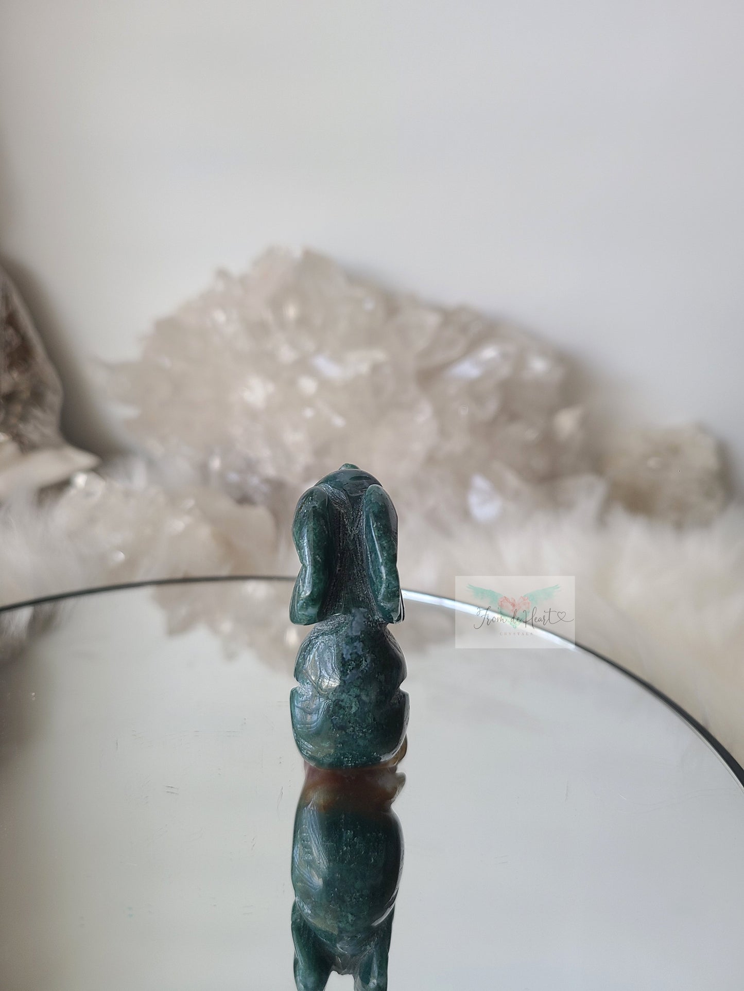 Moss Agate Elephant