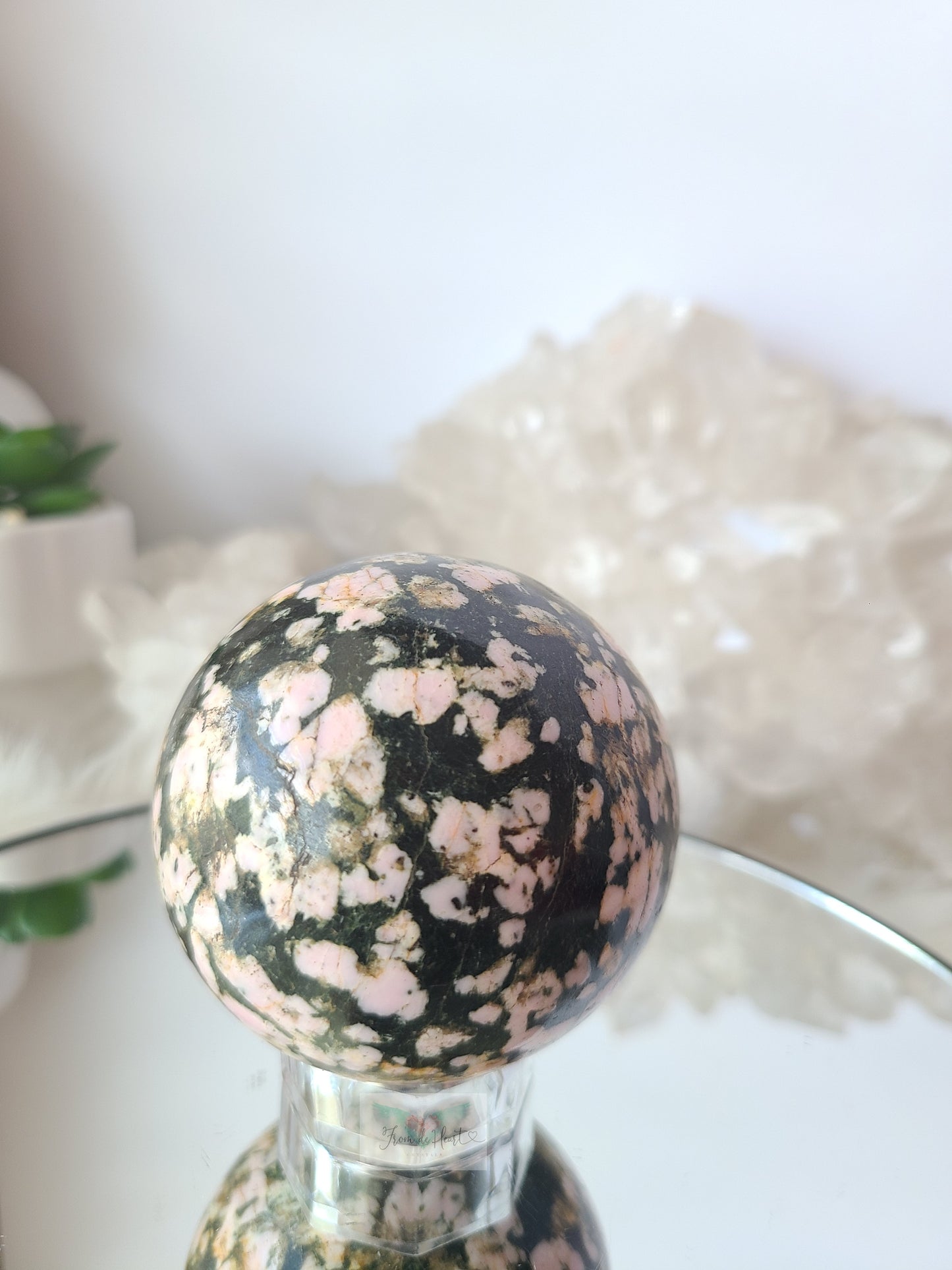 Marshmallow Jasper Sphere