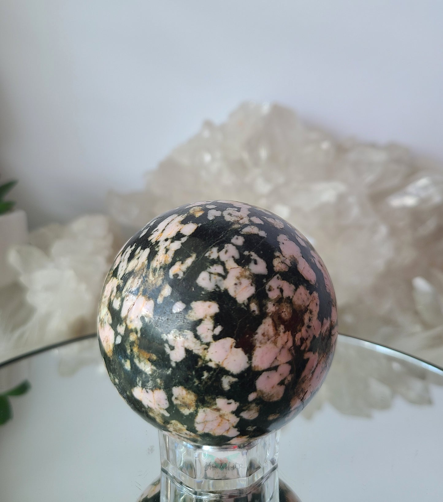Marshmallow Jasper Sphere