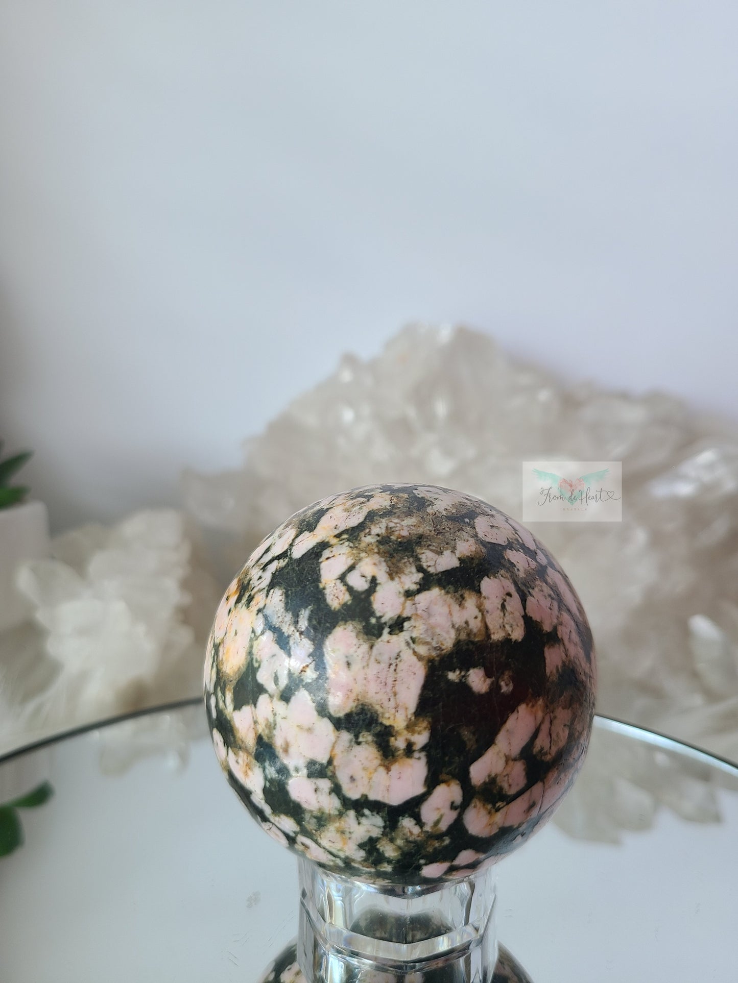 Marshmallow Jasper Sphere