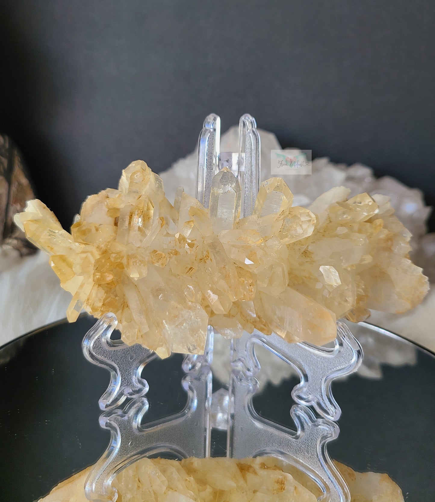 Limonite Quartz: Golden Healer Cluster (B)